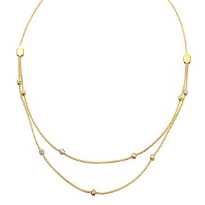 Çok a Chaine Boules Top en Or Collier