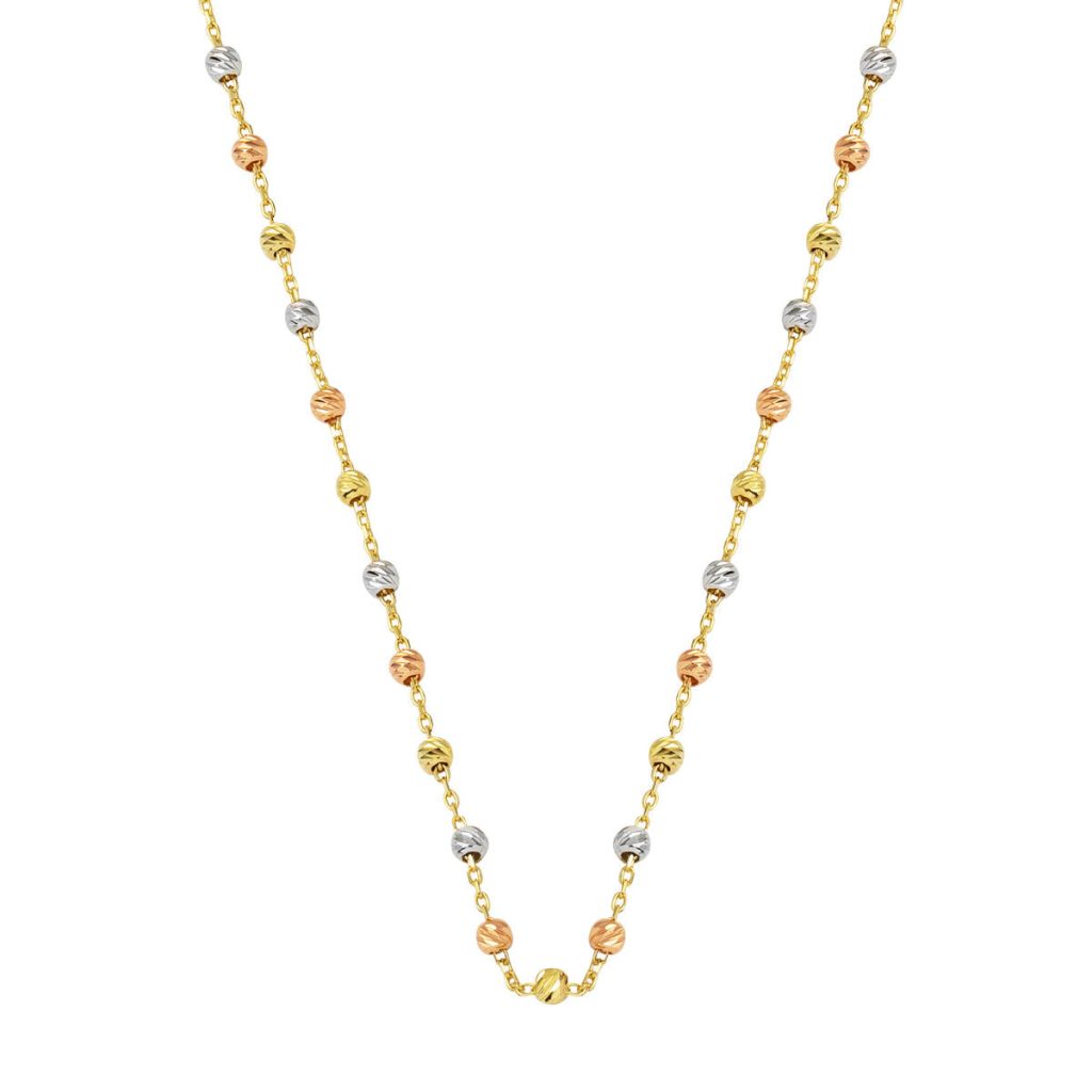 Top Goldlarla İşlenmiş Gold Chain Necklace