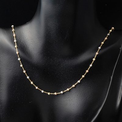 Top Goldlarla İşlenmiş Gold Zincir Necklace - 14K - 3.57g - EZ Gold