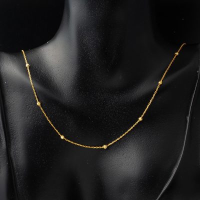 Top Or Dizili 14 Carats Jaune Or Zincir Collier - 14K - 1.99g - EZ Gold