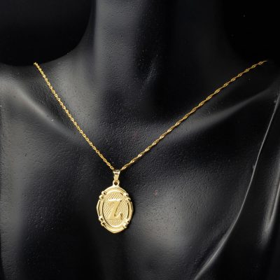 14 Ayar İtalyan Z Harfi Altın Kolye - 14K - 1.48g - EZ Gold