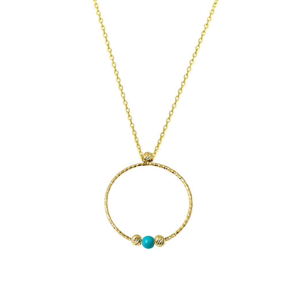Boules Creole sans Pierre Or Collier