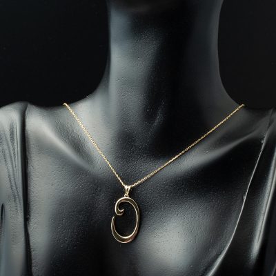 O Harfi 14 Ayar Altın Kolye - 14K - 2.35g - EZ Gold
