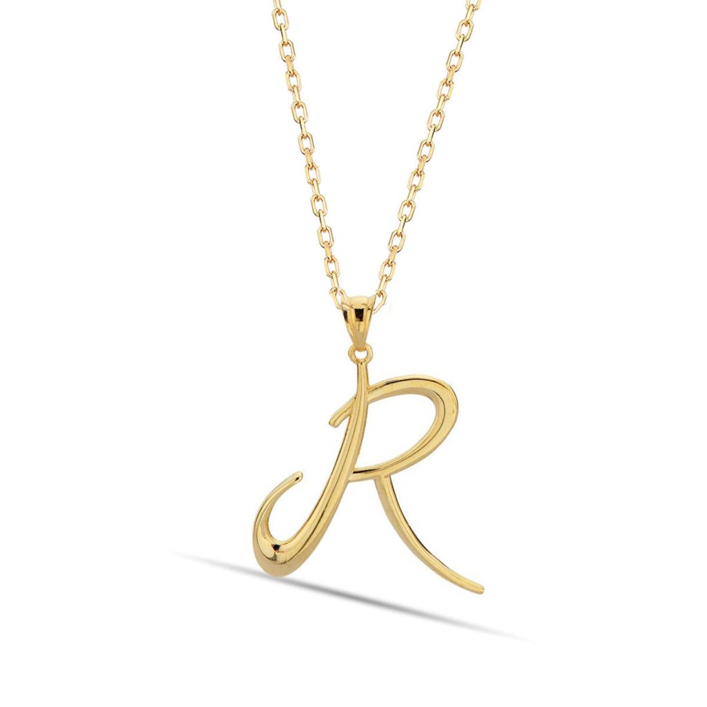 R Lettrei 14 Carats Or Collier