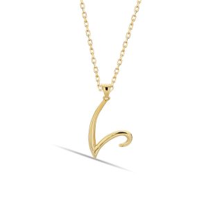 V Letteri 14 Karat Gold Necklace