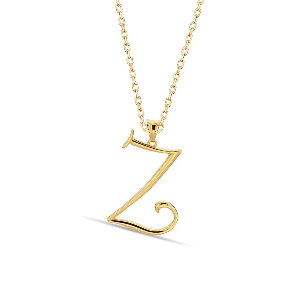 Z Letteri 14 Karat Gold Necklace