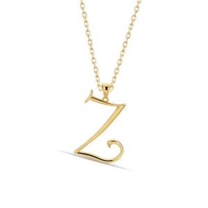 Z Letteri 14 Karat Gold Necklace