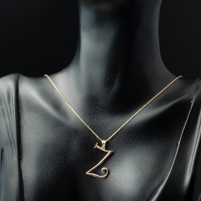 Z Harfi 14 Ayar Altın Kolye - 14K - 2.41g - EZ Gold