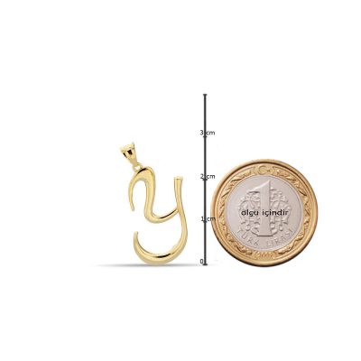 Y Harfi 14 Ayar Altın Kolye - 14K - 2.2g - EZ Gold