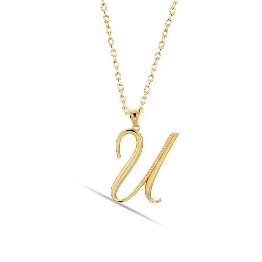 U Lettrei 14 Carats Or Collier