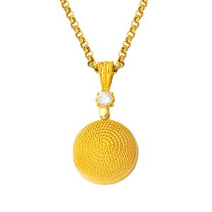 Beypazarı 14 Karat Gold Necklace 2,5 cm Çaplı