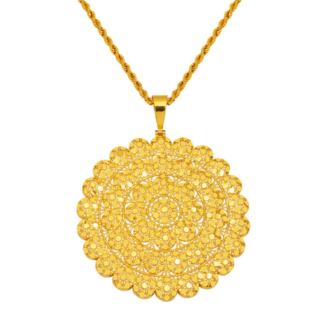 Işık Çemberi 14 Carats Or Collier