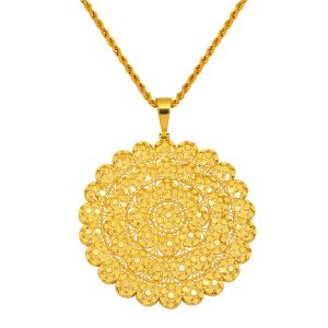 Işık Çemberi 14 Carats Or Collier