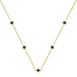 Oniks avec Pierres Van Cleef Or Collier 14 Carats
