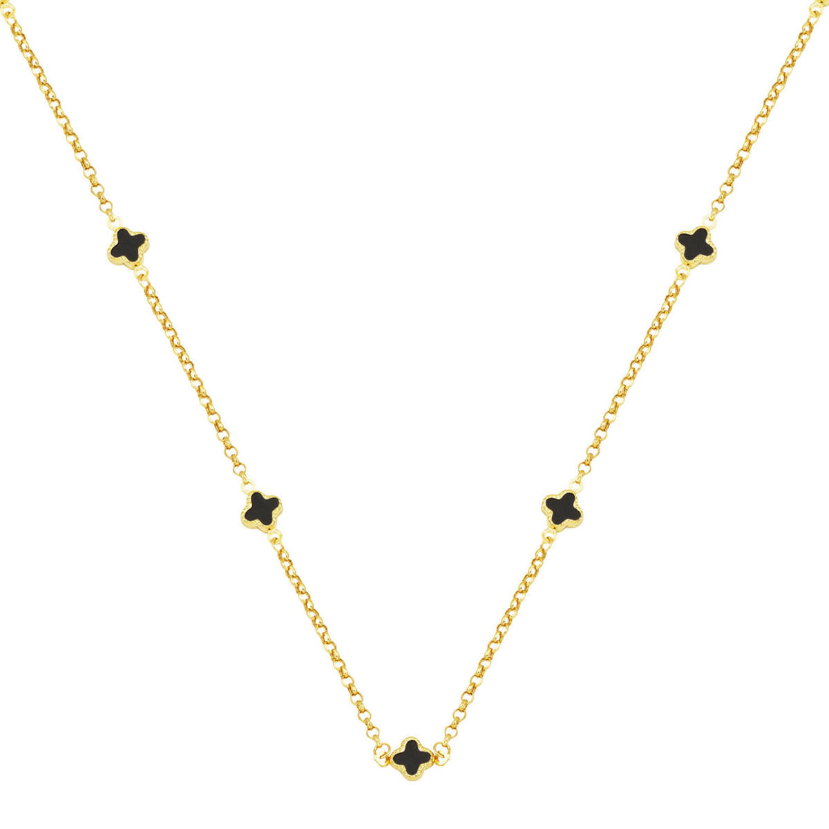 Oniks avec Pierres Van Cleef Or Collier 14 Carats