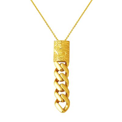 Fleur de Vie 14 Carats Gourmette Or Collier