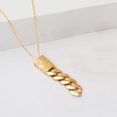 Tree of Life 14K Curbli Gold Necklace - 14K - 4.45g - EZ Gold