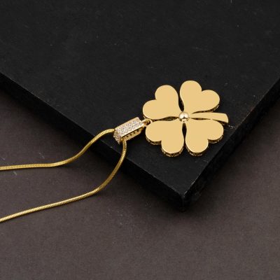 Dört Leaflı Clover Necklace 14K Büyük Boy - 14K - 7.77g - EZ Gold