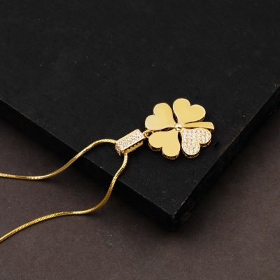 Trèfle Italien Zincir Or Collier - 14K - 7.28g - EZ Gold