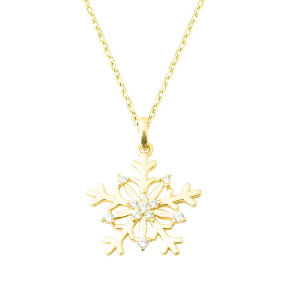 14 Karat Kar Tanesi Gold Necklace