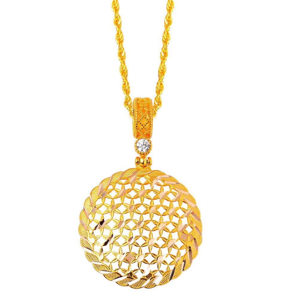 Fleur de Vie 14 Carats Or Collier