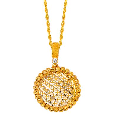 Fleur de Vie à Boules Or Collier