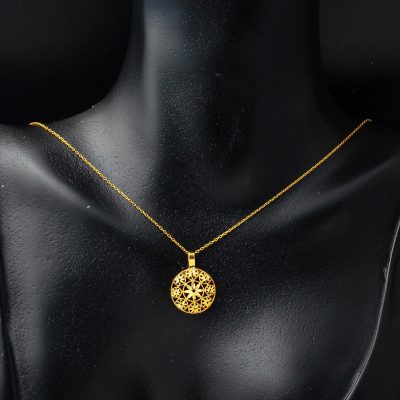 Fleur de Vie 14 Carats Or Collier - 14K - 2g - EZ Gold