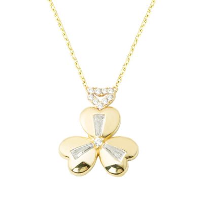 Tria Cœur 14 Carats Or Collier