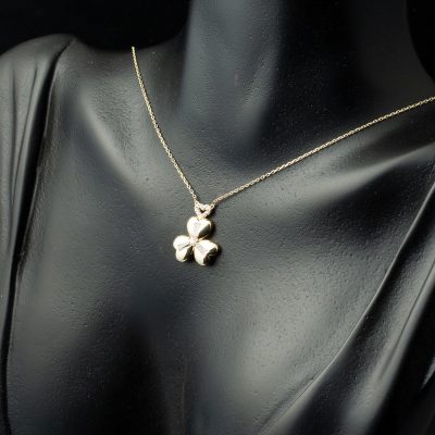 Tria Cœur 14 Carats Or Collier - 14K - 2.33g - EZ Gold