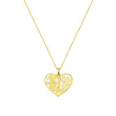 Minimal Cœurler Femme Or Collier