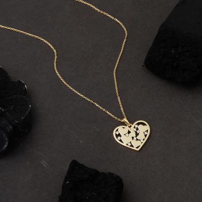 Minimal Cœurler Femme Or Collier - 14K - 1.87g - EZ Gold