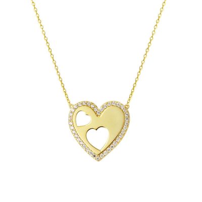 Altın Cœur Design Collier
