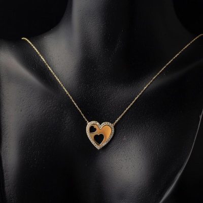 Altın Cœur Design Collier - 14K - 1.95g - EZ Gold
