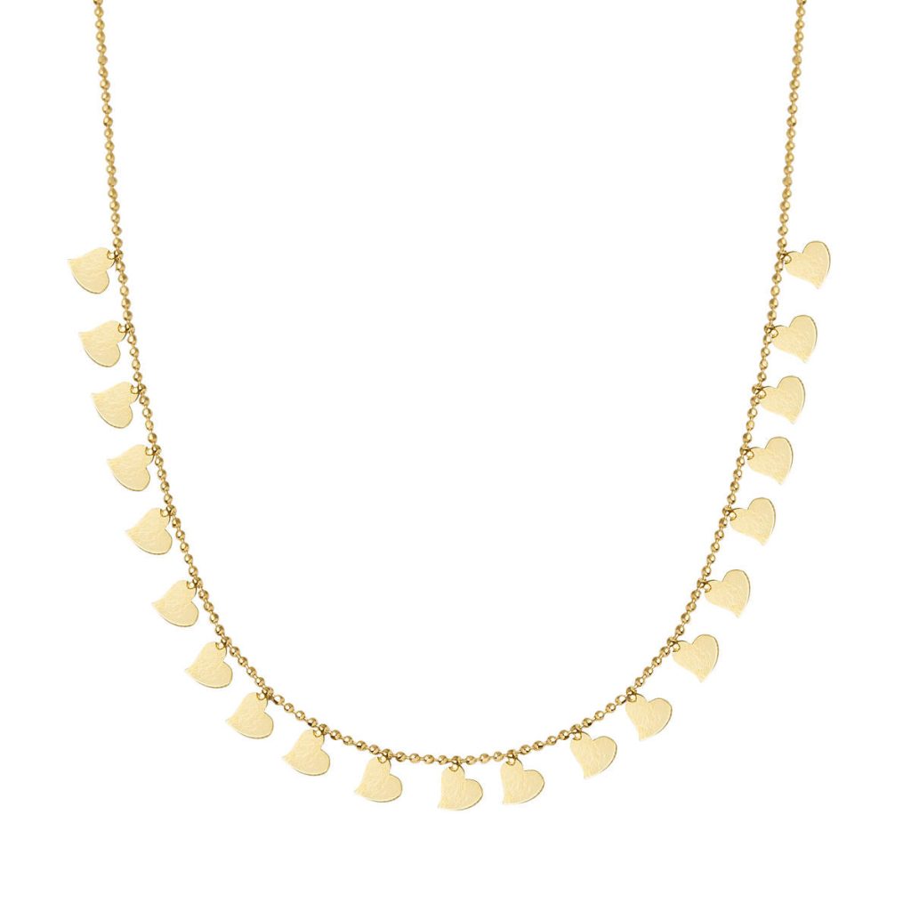Row Heartler Top Chain Gold Necklace