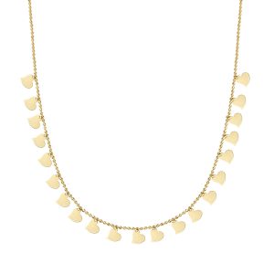 Row Heartler Top Chain Gold Necklace