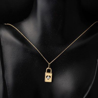 avec Cœur Asma Kilit Or Collier - 14K - 2.63g - EZ Gold