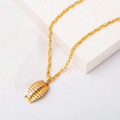 14K Rows with Stones Gold Necklace - 14K - 5.6g - EZ Gold