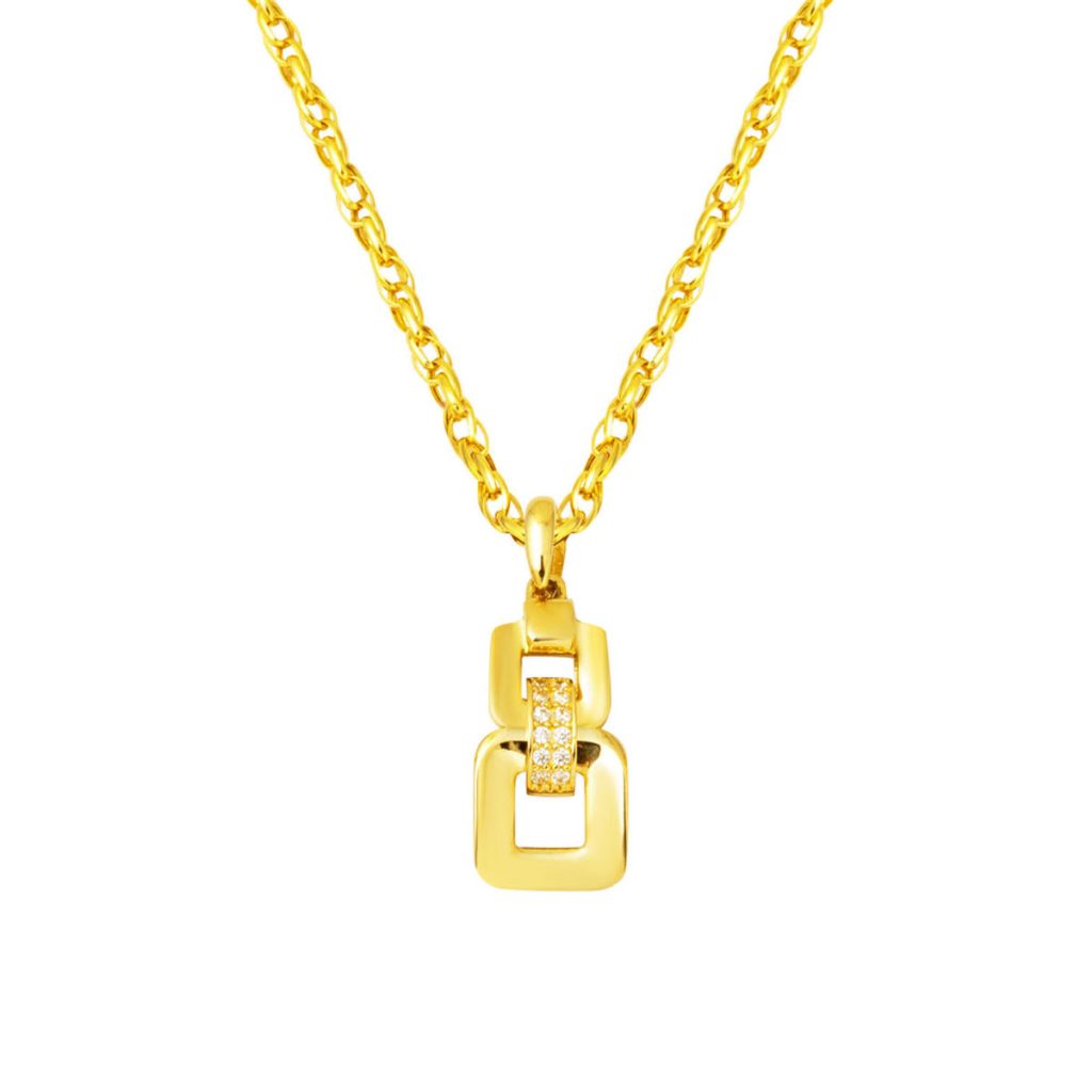 Chaine Design 14 Carats Spor Or Collier