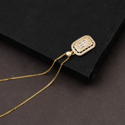 14 Carats Or Baguette Collier - 14K - 2.82g - EZ Gold