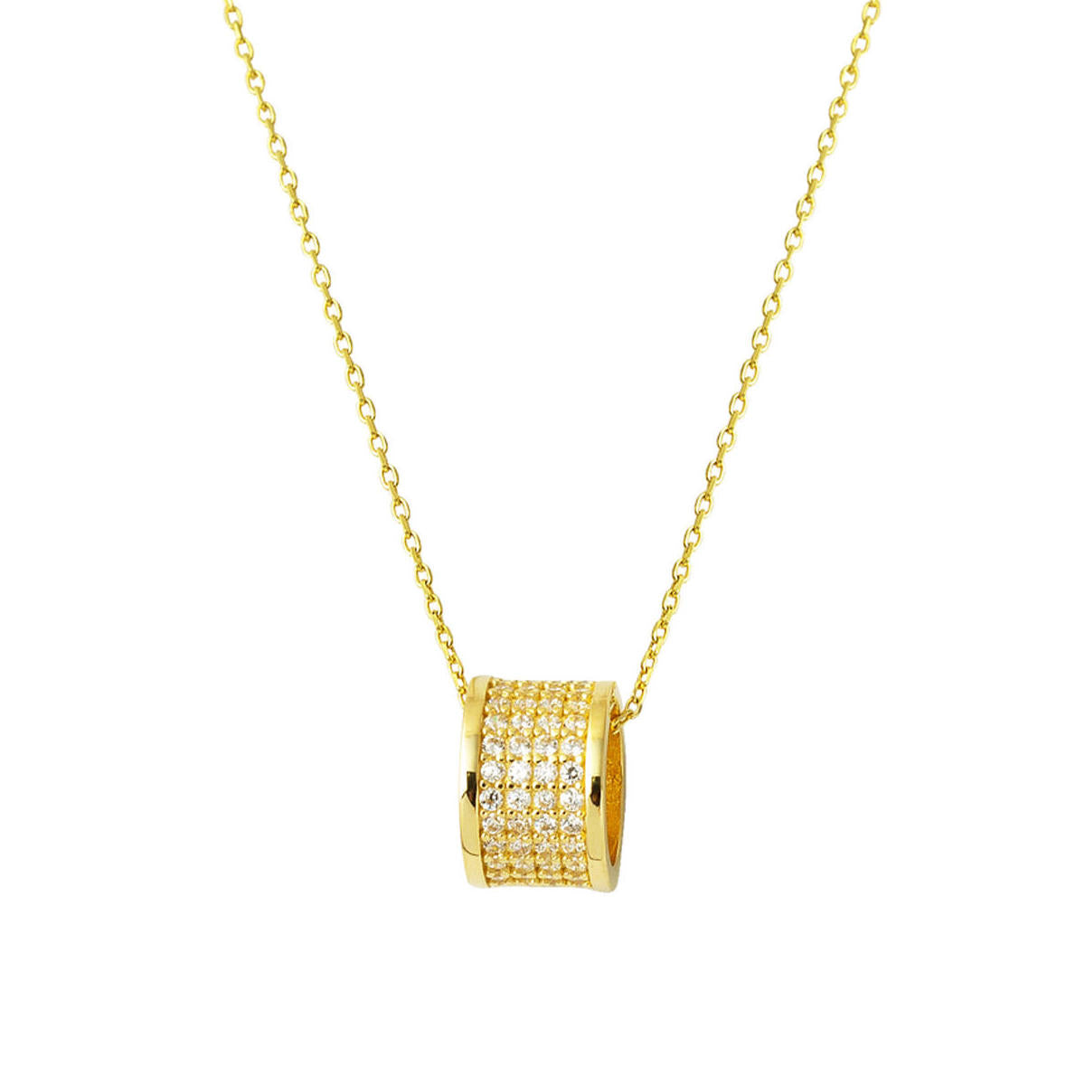 with Stones Wedding Ring Hoop Gold Necklace