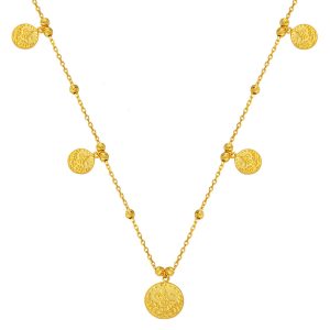 Tughra Pandora Chain 14 Karat Gold Necklace