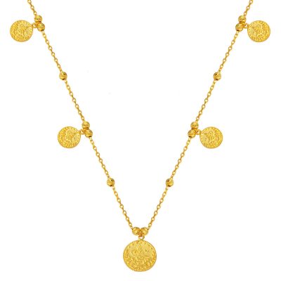 with Monogram Pandora Zincir 14K Gold Necklace
