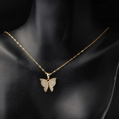 Kelebek 14K Gold Zincirli Necklace - 14K - 2.6g - EZ Gold