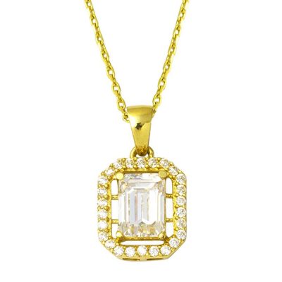14 Carats Or Baguette Collier