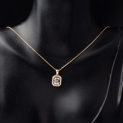 14 Carats Or Baguette Collier - 14K - 1.71g - EZ Gold