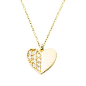 14 Carats Or Coeur Collier