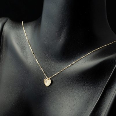 14 Carats Or Cœur Collier - 14K - 1.51g - EZ Gold