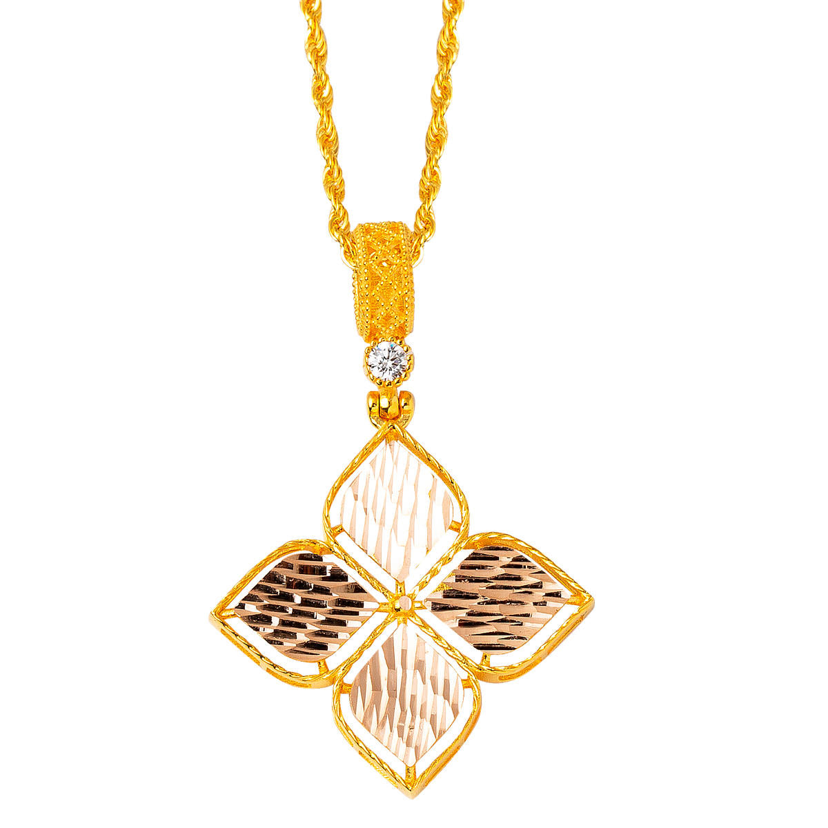 Zambak 14 Karat Gold Necklace