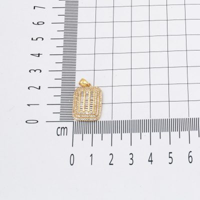Baget Taşlı 14 Ayar Altın Kolye - 14K - 3.57g - EZ Gold