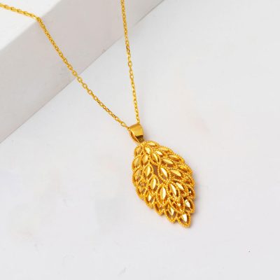 Yaprak Model 22 Ayar Altın Kolye - 22K - 6.71g - EZ Gold